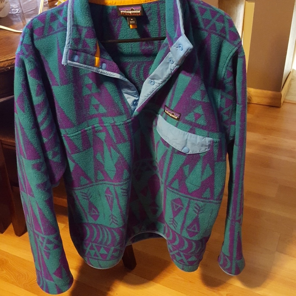 Patagonia synchilla fleece pullover.